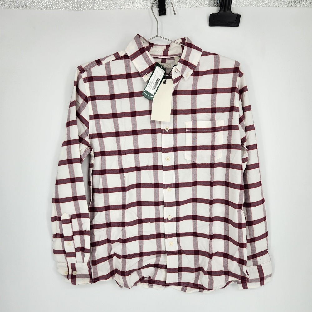 Hawker Rye Men's Red Small Short Essential Stretch Oxford Shirt NWT